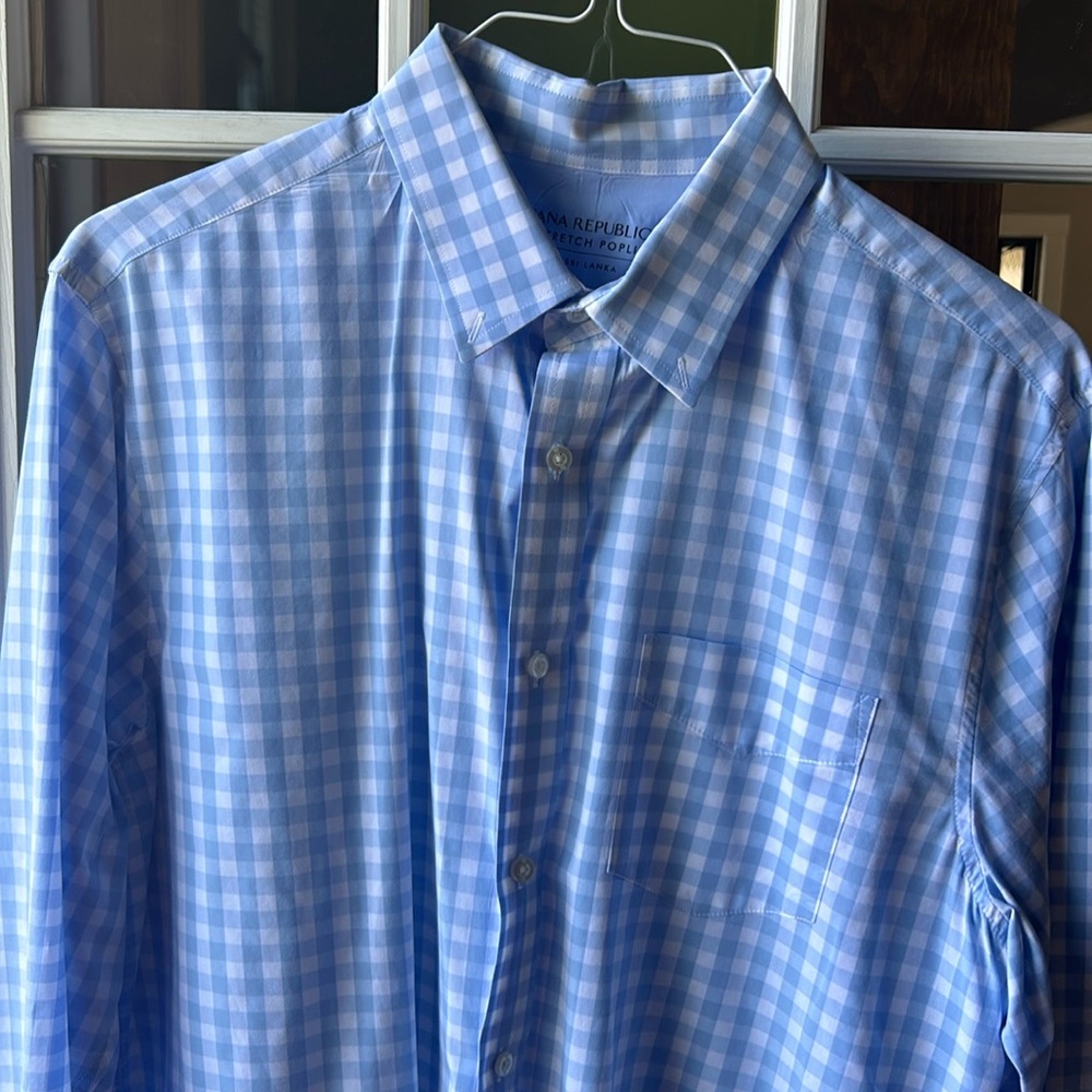 NWOT Banana Republic checkered shirt